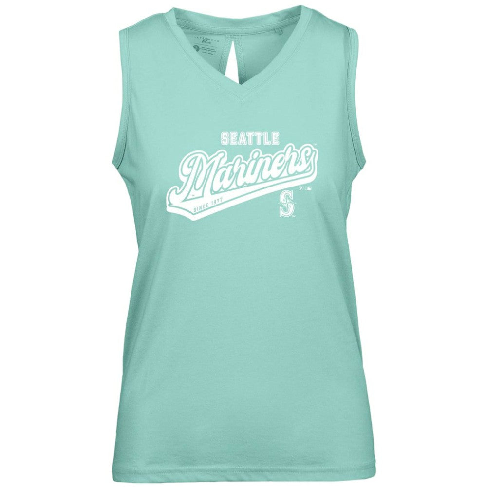 Seattle Mariners Levelwear Women's  Paisley Sweep V-Neck Tank Top - MLB Tanks