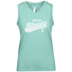 Seattle Mariners Levelwear Women's  Paisley Sweep V-Neck Tank Top - MLB Tanks