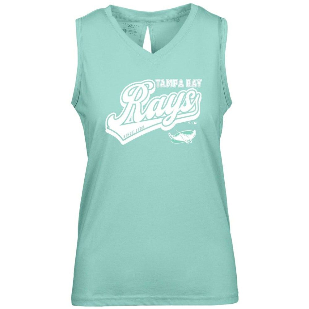 Tampa Bay Rays Levelwear Women's  Paisley Sweep V-Neck Tank Top - MLB Tanks