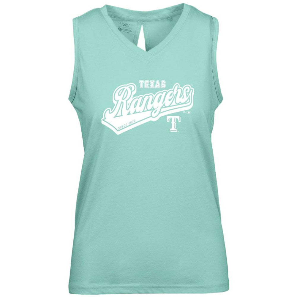Texas Rangers Levelwear Women's  Paisley Sweep V-Neck Tank Top - MLB Tanks