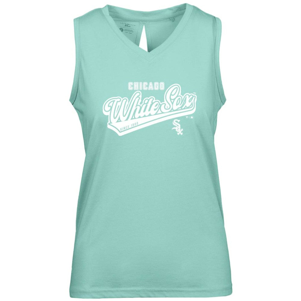 Chicago White Sox Levelwear Women's  Paisley Sweep V-Neck Tank Top - MLB Tanks
