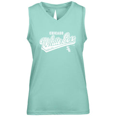 Chicago White Sox Levelwear Women's  Paisley Sweep V-Neck Tank Top - MLB Tanks