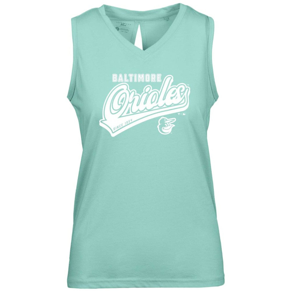 Baltimore Orioles Levelwear Women's  Paisley Sweep V-Neck Tank Top - MLB Tanks