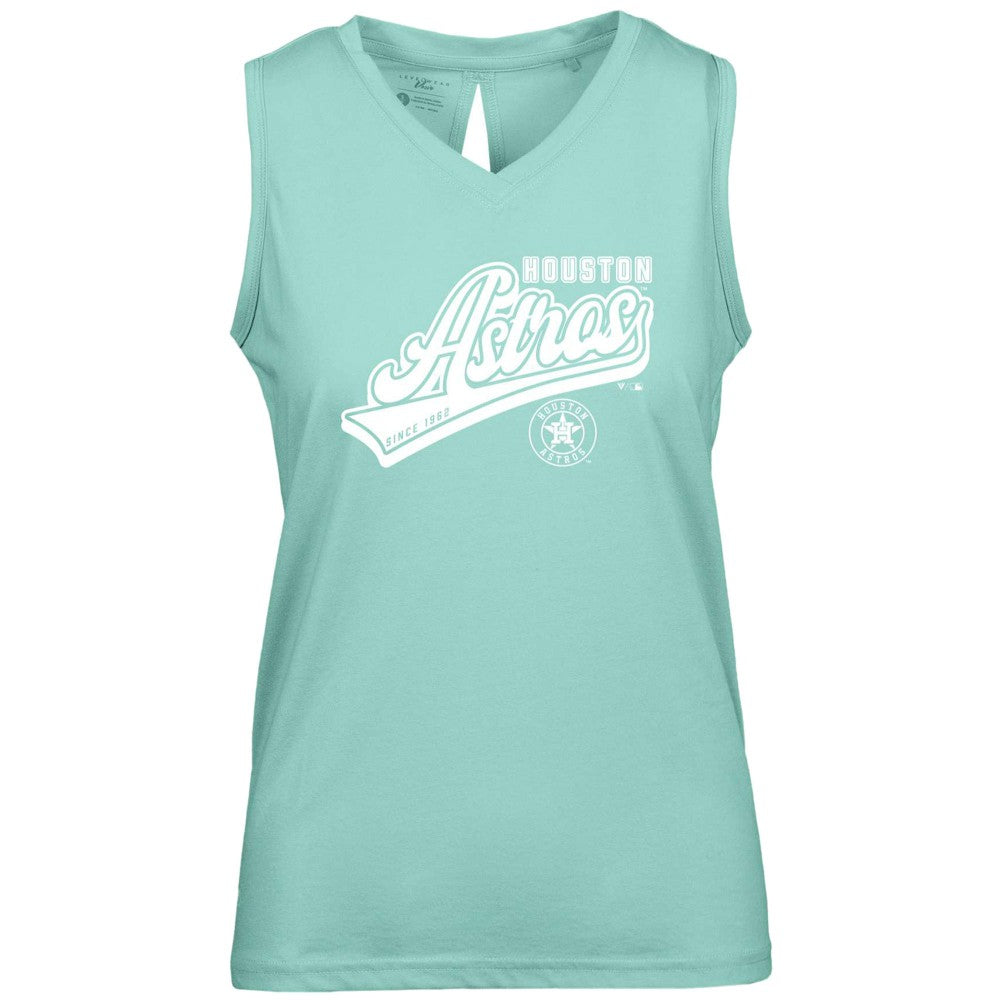 Houston Astros Levelwear Women's  Paisley Sweep V-Neck Tank Top - MLB Tanks