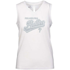 Philadelphia Phillies Levelwear Women's  Paisley Sweep V-Neck Tank Top - MLB Tanks