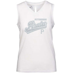 Pittsburgh Pirates Levelwear Women's  Paisley Sweep V-Neck Tank Top - MLB Tanks