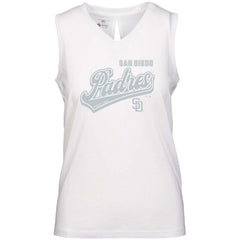 San Diego Padres Levelwear Women's  Paisley Sweep V-Neck Tank Top - MLB Tanks