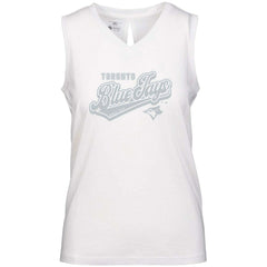 Toronto Blue Jays Levelwear Women's  Paisley Sweep V-Neck Tank Top - MLB Tanks
