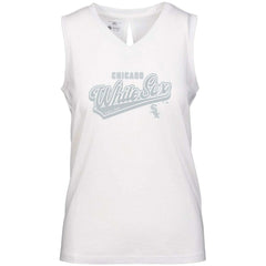 Chicago White Sox Levelwear Women's  Paisley Sweep V-Neck Tank Top - MLB Tanks