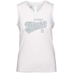 Detroit Tigers Levelwear Women's  Paisley Sweep V-Neck Tank Top - MLB Tanks