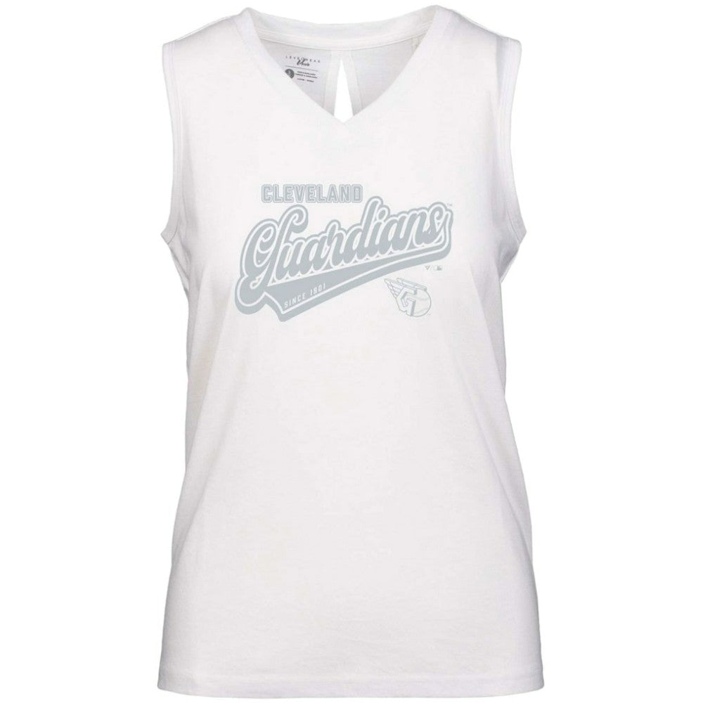 Cleveland Guardians Levelwear Women's  Paisley Sweep V-Neck Tank Top - MLB Tanks