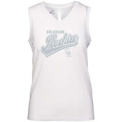 Colorado Rockies Levelwear Women's  Paisley Sweep V-Neck Tank Top - MLB Tanks