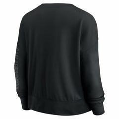 Black San Antonio Spurs Women's Oversized Game Day Pullover Sweatshirt | NBA
