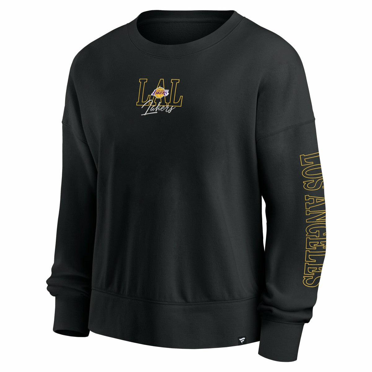 Black Los Angeles Lakers Women's Oversized Game Day Pullover Sweatshirt | NBA
