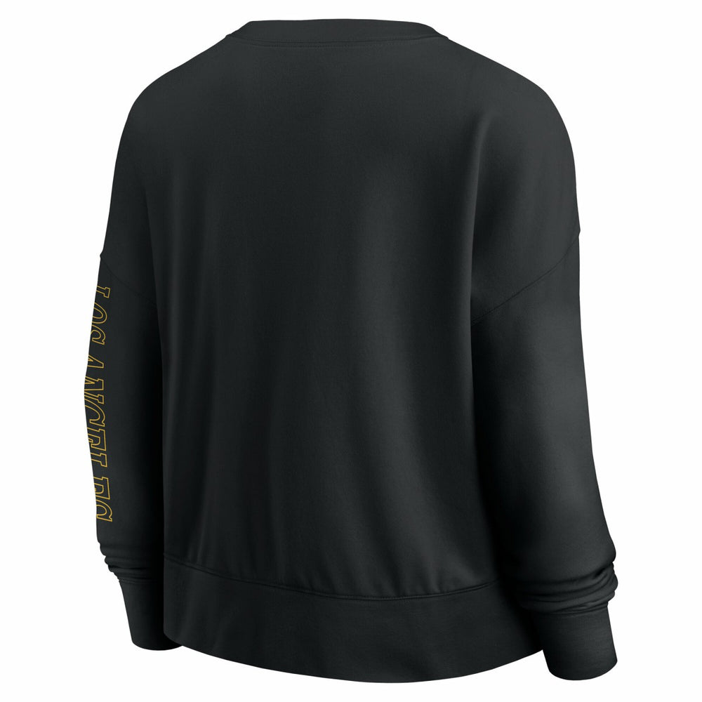 Black Los Angeles Lakers Women's Oversized Game Day Pullover Sweatshirt | NBA