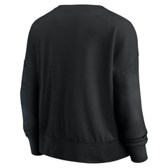 Black Philadelphia 76ers Women's Oversized Game Day Pullover Sweatshirt | NBA