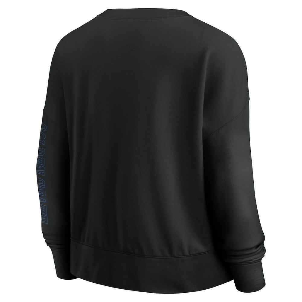 Black Golden State Warriors Women's Oversized Game Day Pullover Sweatshirt sale | NBA