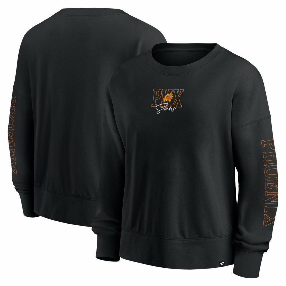 Black Phoenix Suns Women's Oversized Game Day Pullover Sweatshirt | NBA