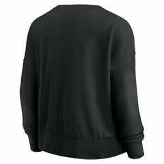 Black Milwaukee Bucks Women's Oversized Game Day Pullover Sweatshirt | NBA