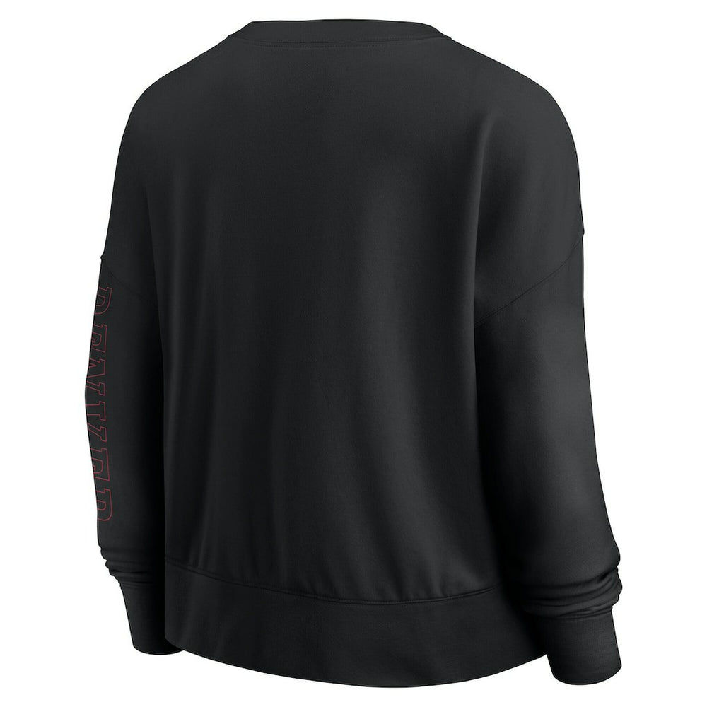 Black Chicago Bulls Women's Oversized Game Day Pullover Sweatshirt | NBA