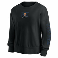Black New York Knicks Women's Oversized Game Day Pullover Sweatshirt | NBA
