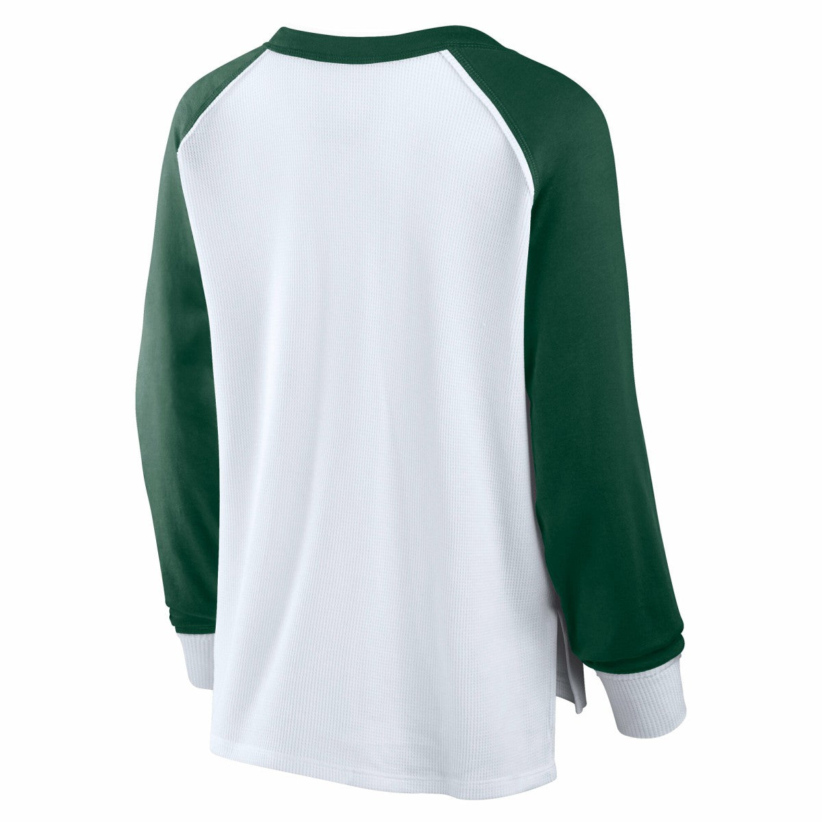 White Milwaukee Bucks Women's Open Lane Waffle Long Sleeve V-Neck T-Shirt | NBA