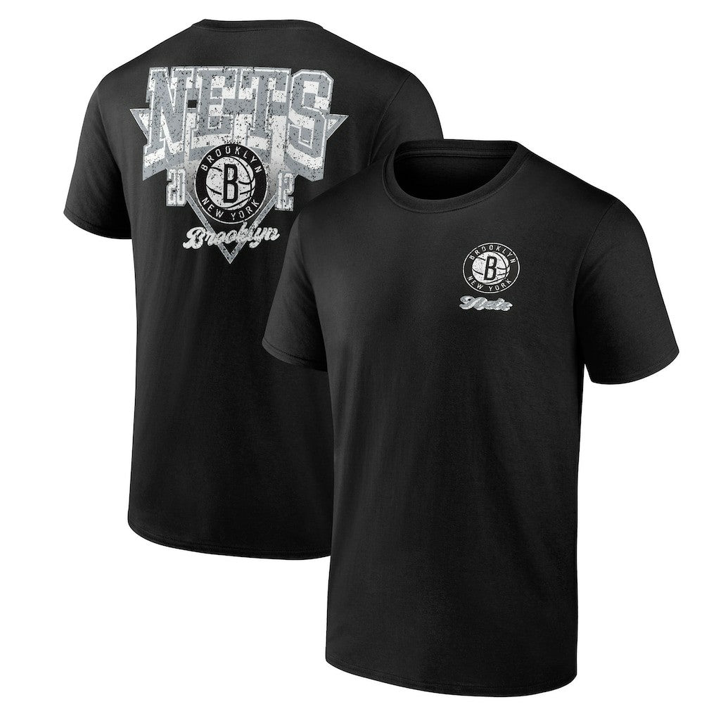 Black Brooklyn Nets Logo Athletic Never Over T-Shirt | NBA
