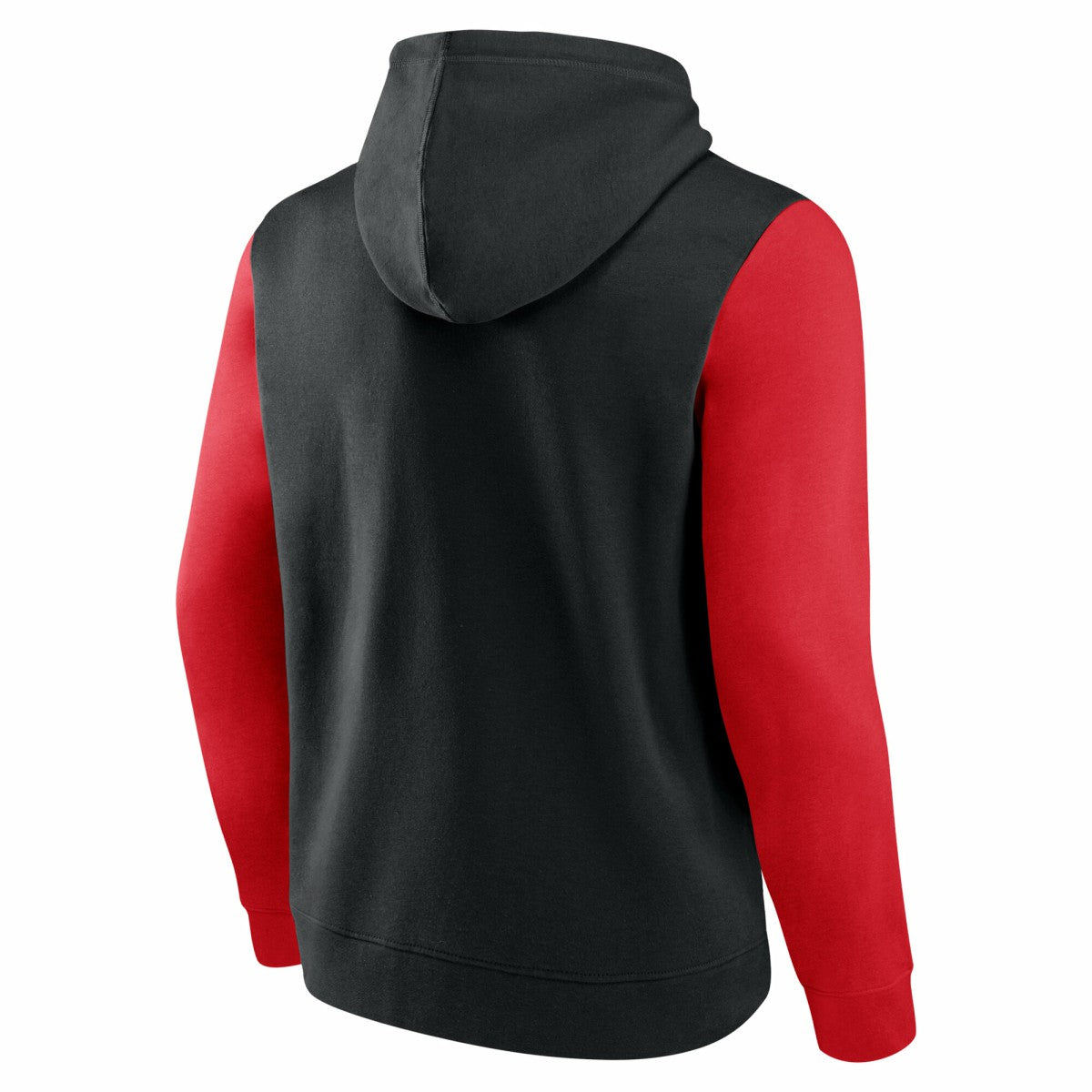 Black Toronto Raptors Logo Athletic Outline Colorblock Pullover Hoodie | NBA
