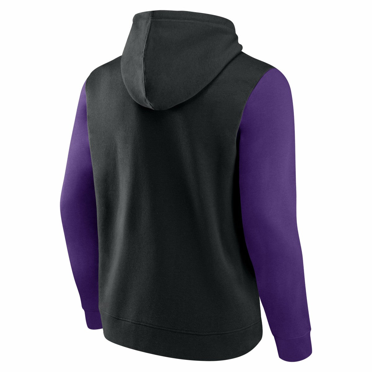 Black Sacramento Kings Logo Athletic Outline Colorblock Pullover Hoodie | NBA