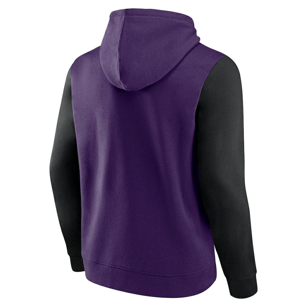 Purple Phoenix Suns Logo Athletic Outline Colorblock Pullover Hoodie sale | NBA