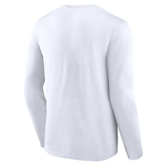 White Brooklyn Nets Logo Athletic Vision Long Sleeve T-Shirt | NBA