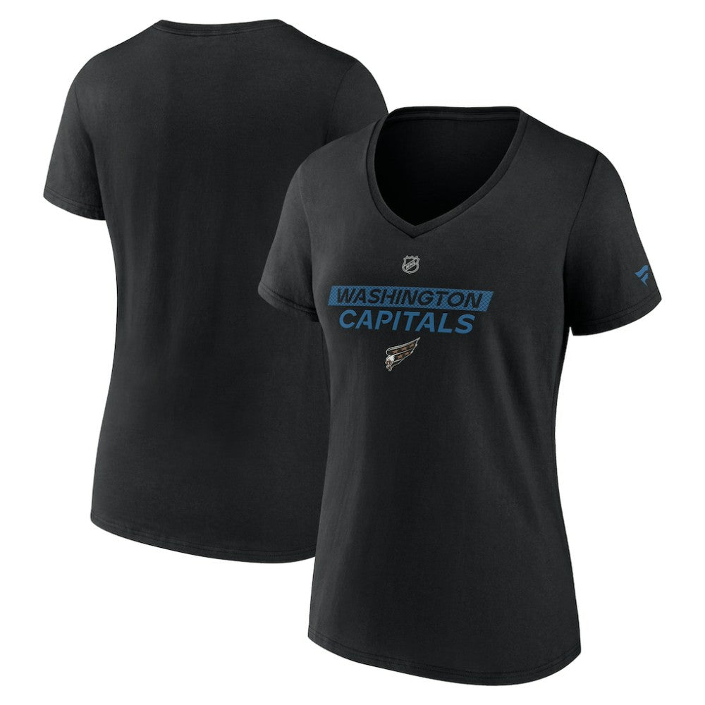 Washington Capitals Fanatics Women's Authentic Pro Alt Logo V-Neck T-Shirt -  NHL T-shirts