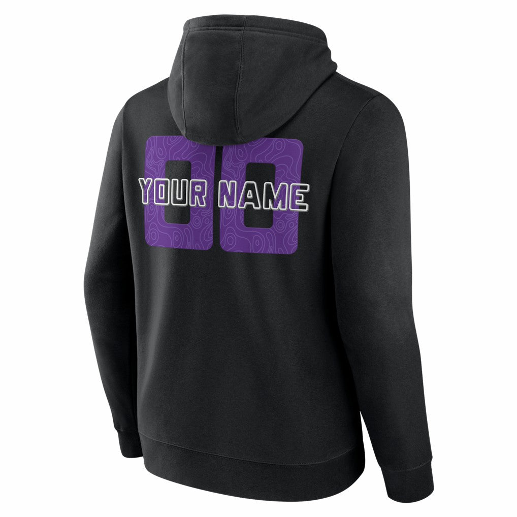 Black Sacramento Kings Custom Stellar Pullover Hoodie | NBA
