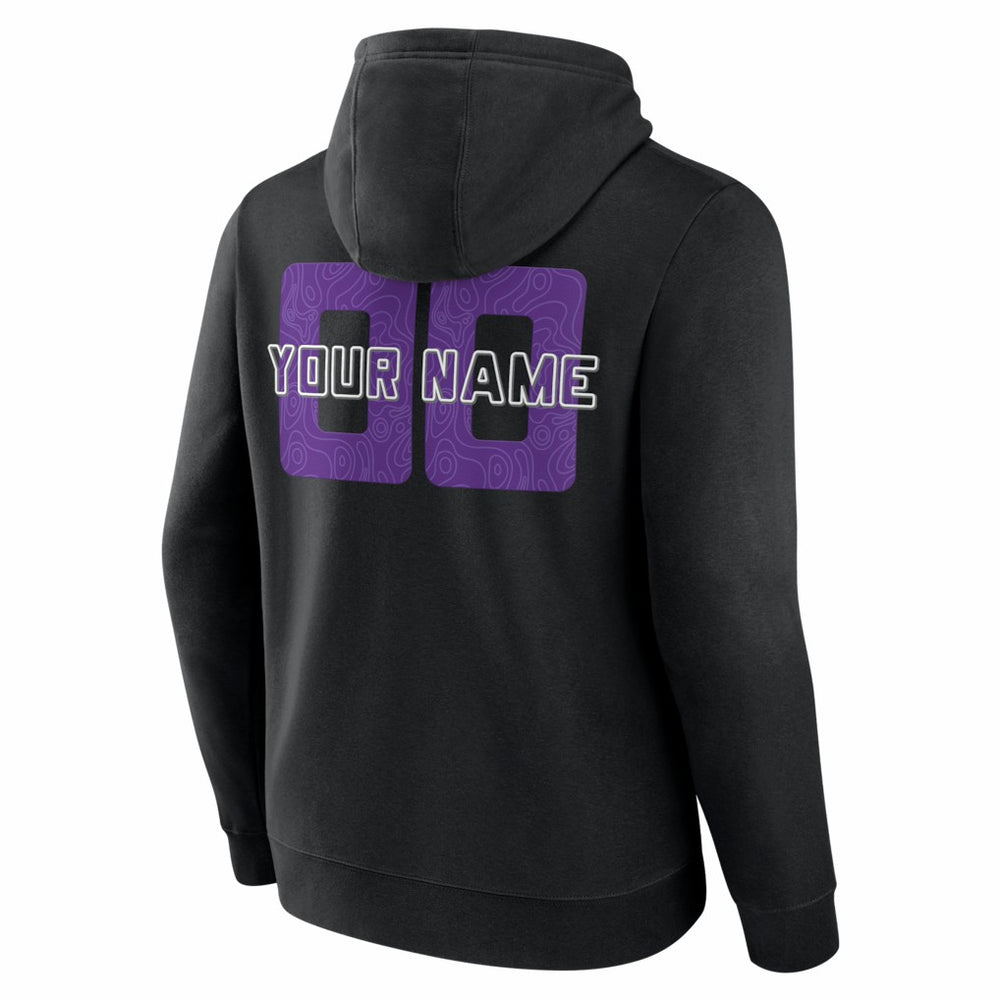 Black Sacramento Kings Custom Stellar Pullover Hoodie | NBA