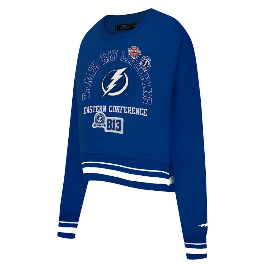 Tampa Bay Lightning Pro Standard Women's Area Code Cropped Pullover Sweatshirt -  NHL Sweatshirts