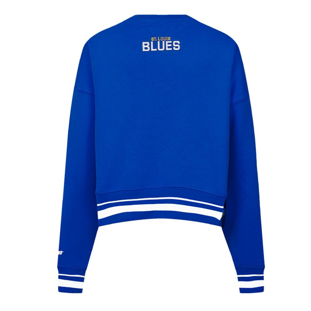 St. Louis Blues Pro Standard Women's Area Code Cropped Pullover Sweatshirt -  NHL Sweatshirts