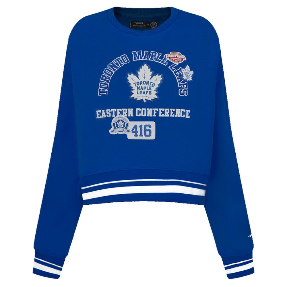 Toronto Maple Leafs Pro Standard Women's Area Code Cropped Pullover Sweatshirt -  NHL Sweatshirts