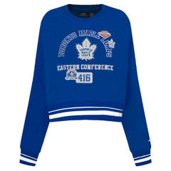 Toronto Maple Leafs Pro Standard Women's Area Code Cropped Pullover Sweatshirt -  NHL Sweatshirts