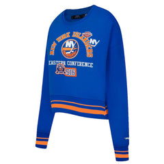 New York Islanders Pro Standard Women's Area Code Cropped Pullover Sweatshirt -  NHL Sweatshirts