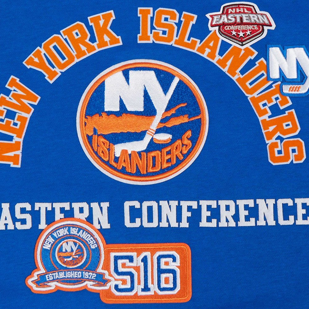 New York Islanders Pro Standard Women's Area Code Cropped Pullover Sweatshirt -  NHL Sweatshirts