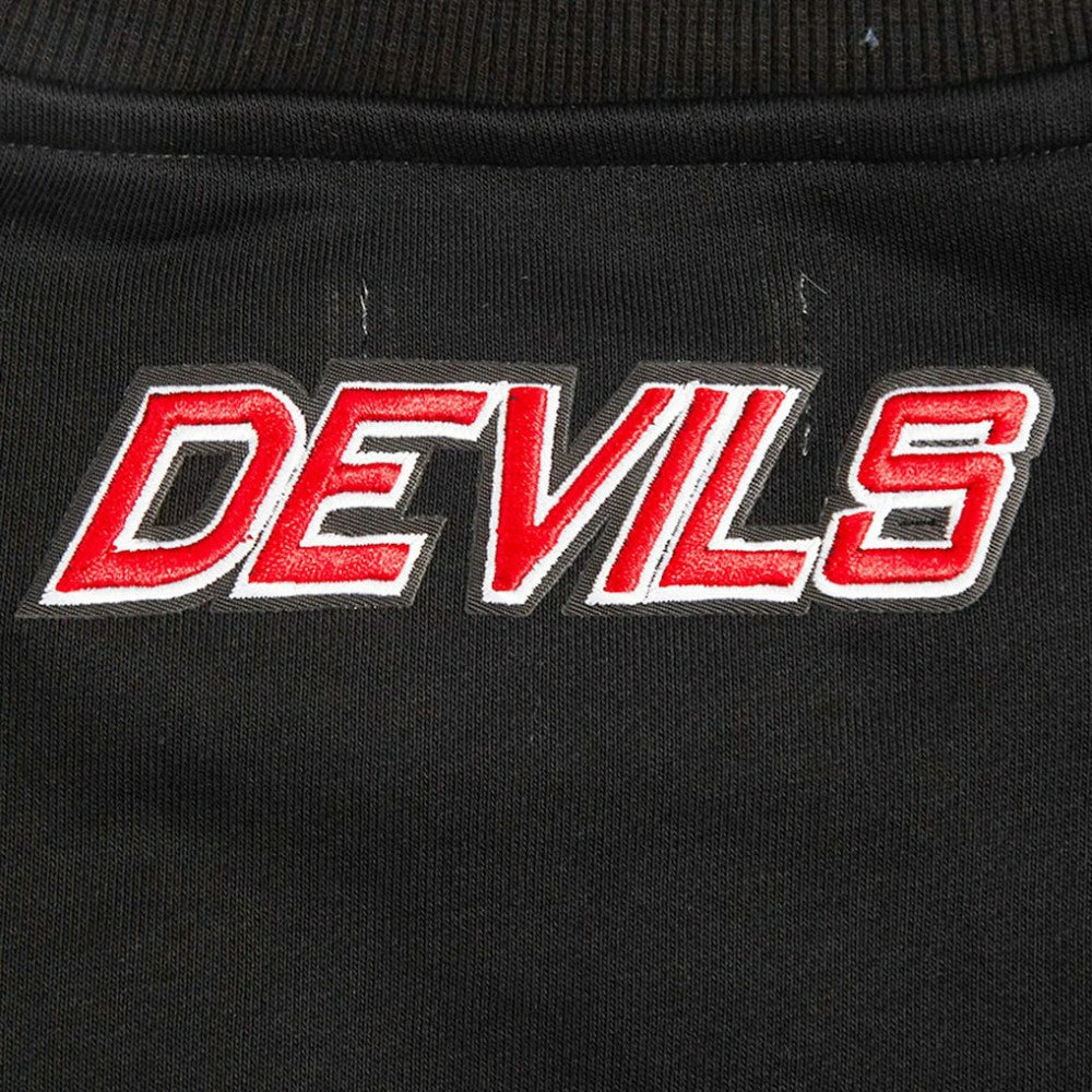 New Jersey Devils Pro Standard Women's Area Code Cropped Pullover Sweatshirt -  NHL Sweatshirts