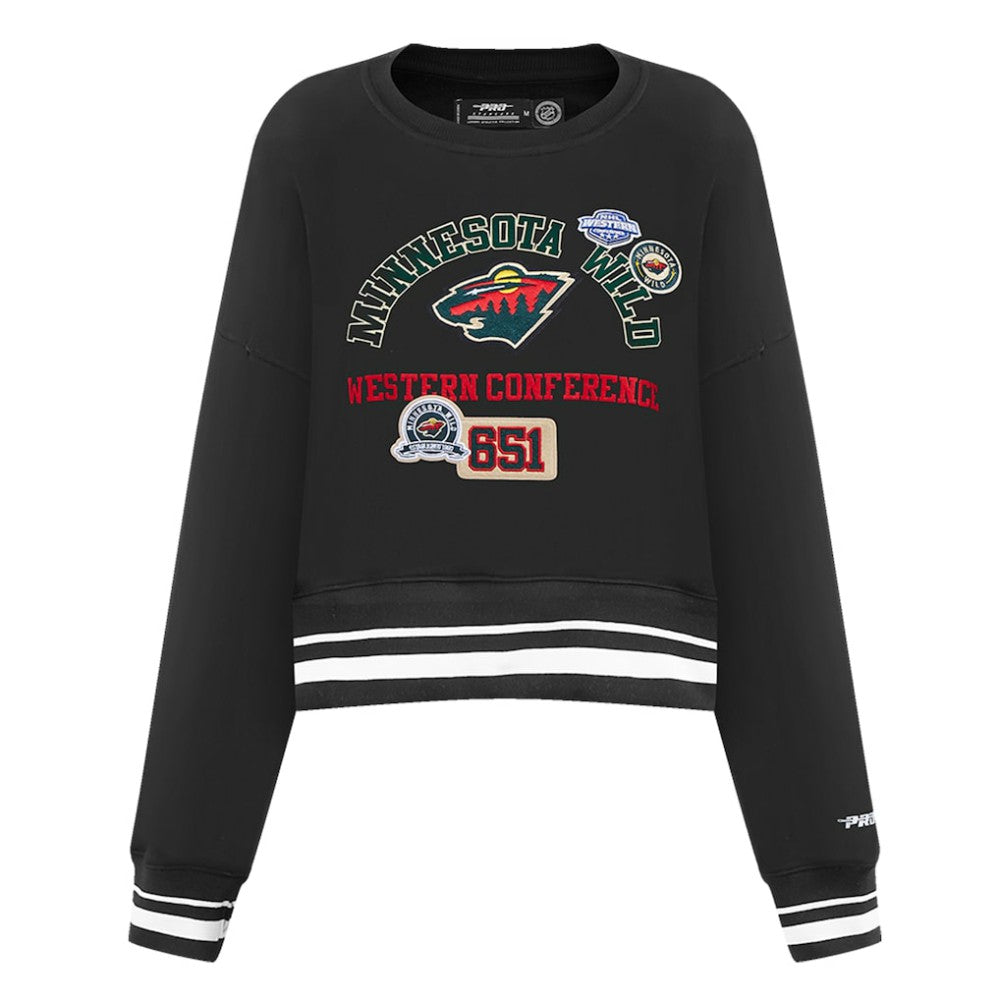Minnesota Wild Pro Standard Women's Area Code Cropped Pullover Sweatshirt -  NHL Sweatshirts