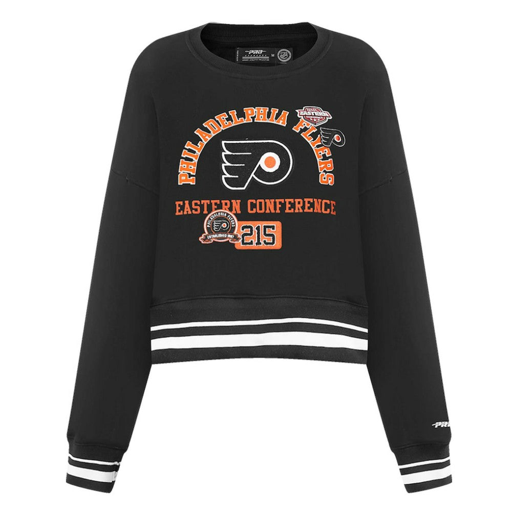 Philadelphia Flyers Pro Standard Women's Area Code Cropped Pullover Sweatshirt -  NHL Sweatshirts