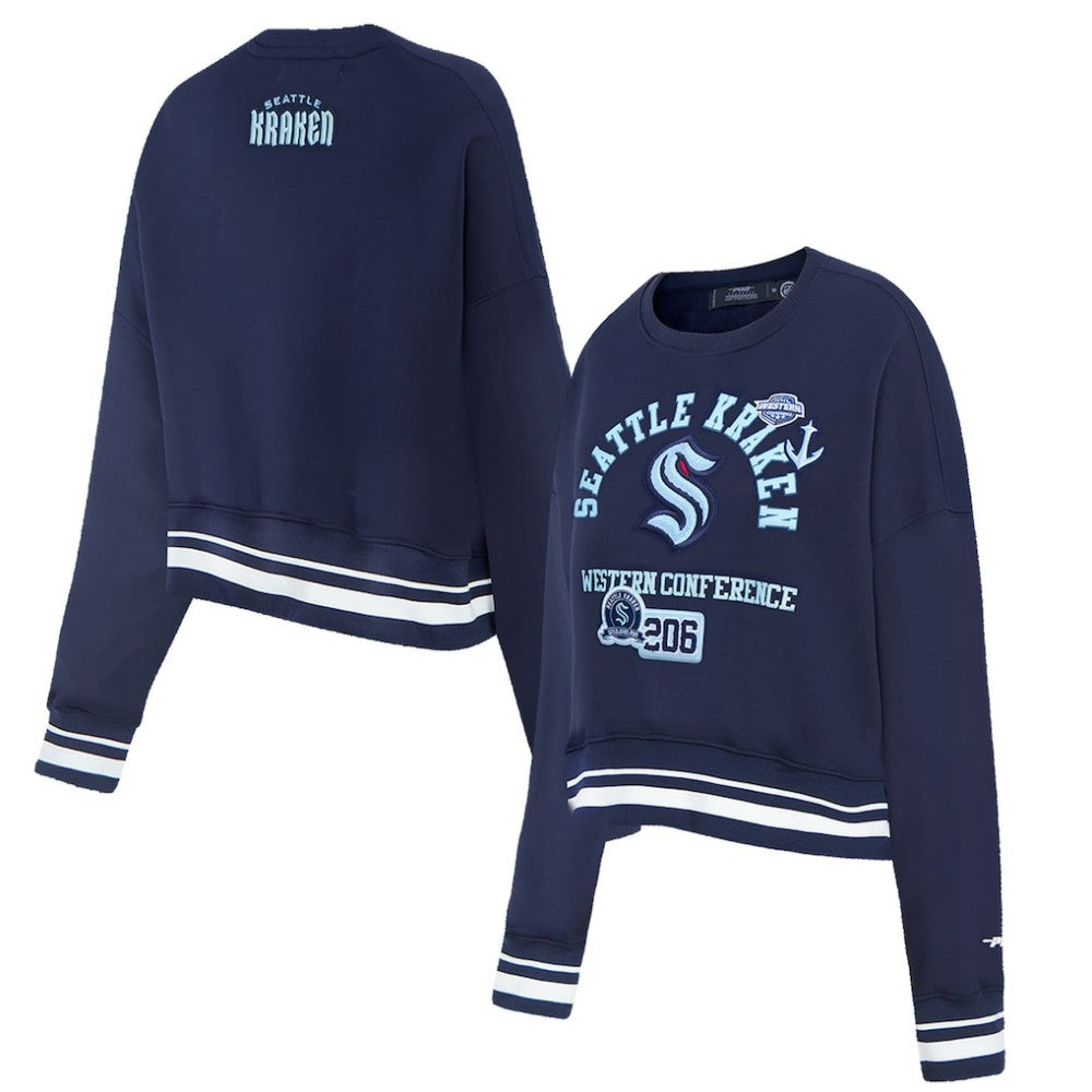 Seattle Kraken Pro Standard Women's Area Code Cropped Pullover Sweatshirt -  NHL Sweatshirts