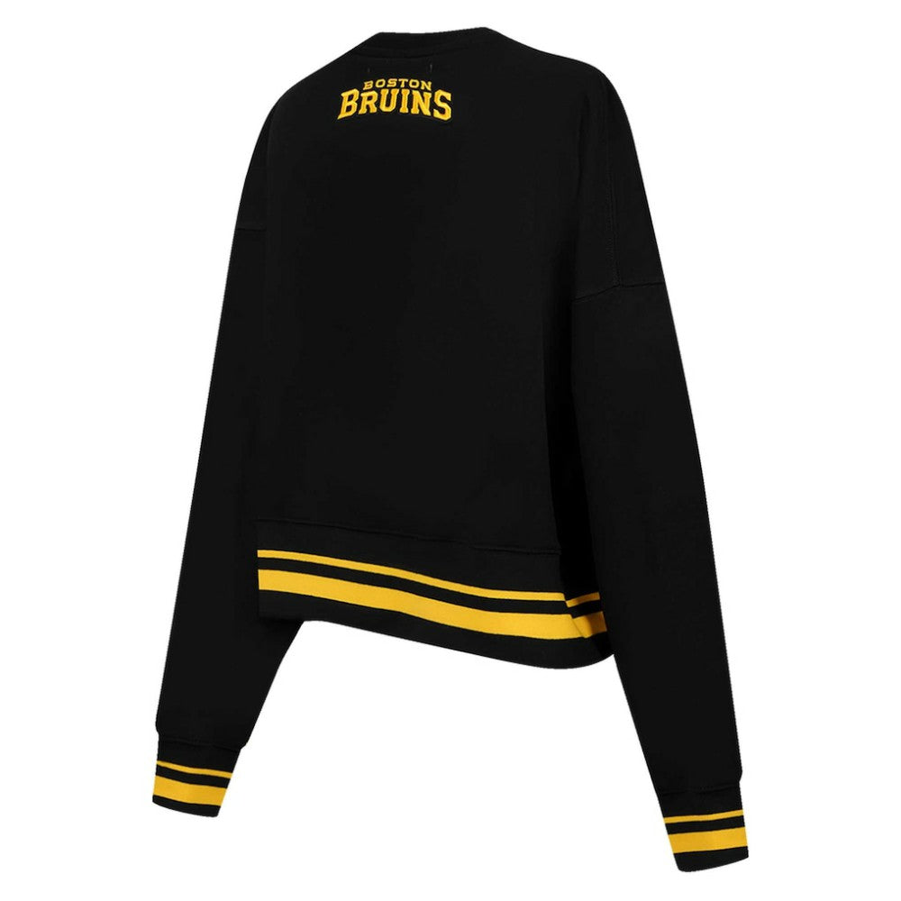 Boston Bruins Pro Standard Women's Area Code Cropped Pullover Sweatshirt -  NHL Sweatshirts