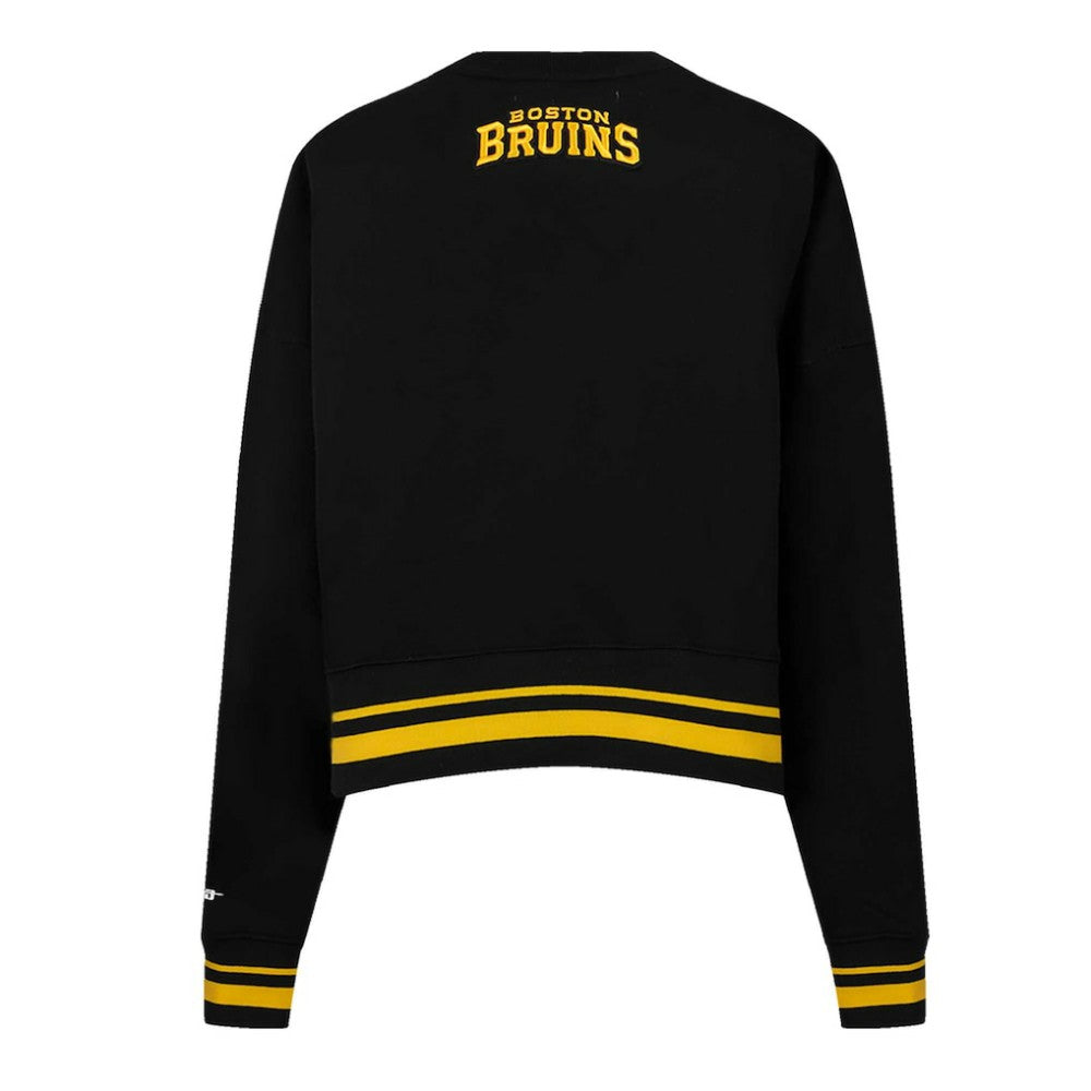 Boston Bruins Pro Standard Women's Area Code Cropped Pullover Sweatshirt -  NHL Sweatshirts