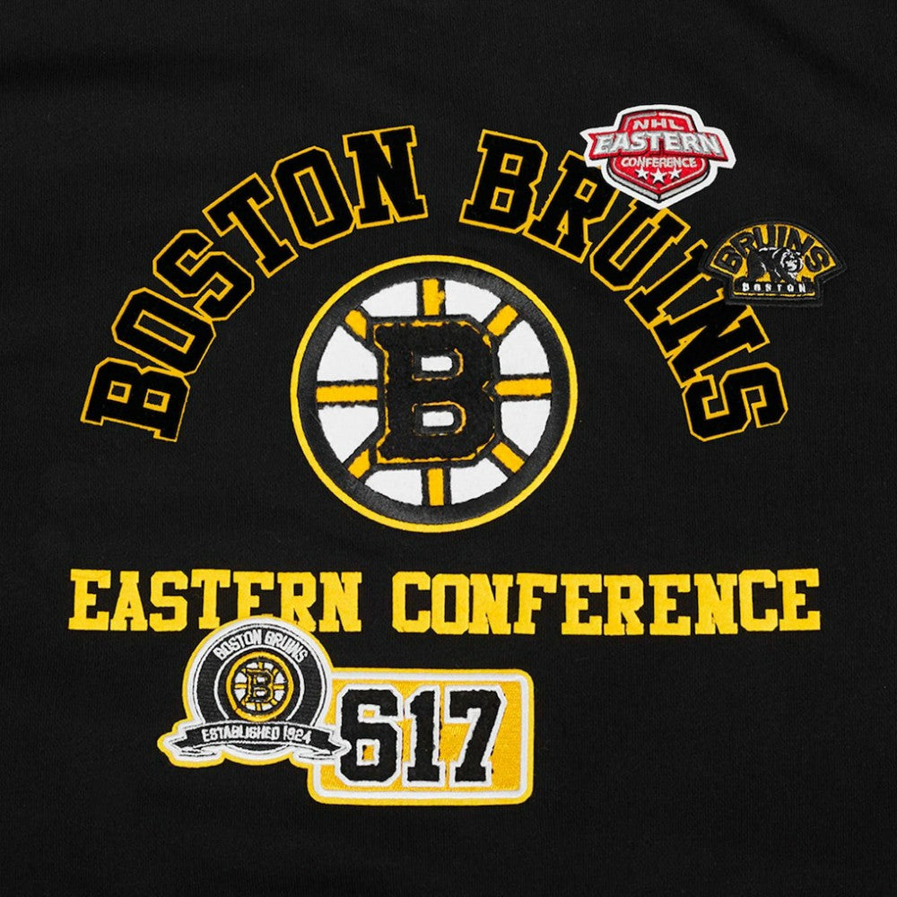 Boston Bruins Pro Standard Women's Area Code Cropped Pullover Sweatshirt -  NHL Sweatshirts