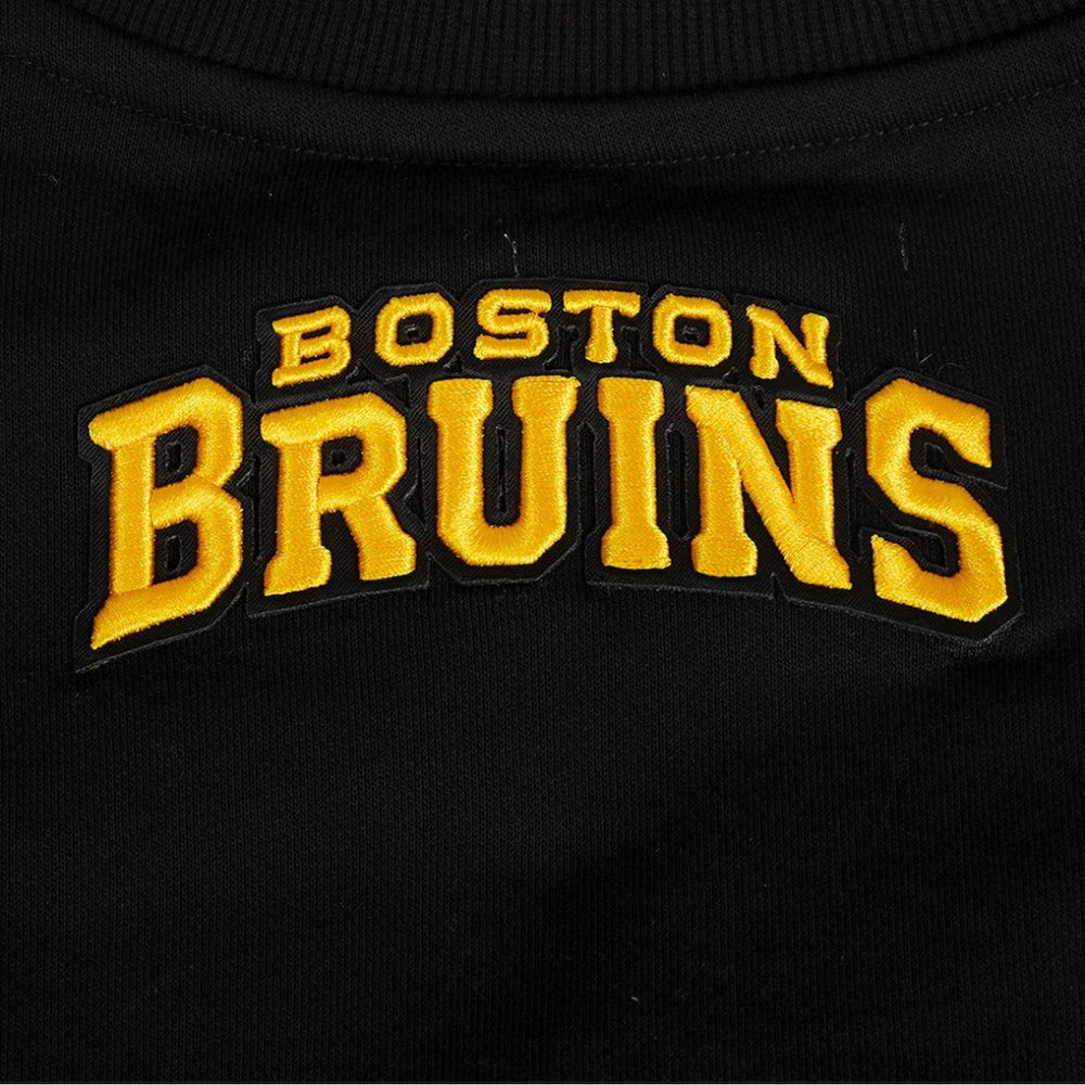 Boston Bruins Pro Standard Women's Area Code Cropped Pullover Sweatshirt -  NHL Sweatshirts