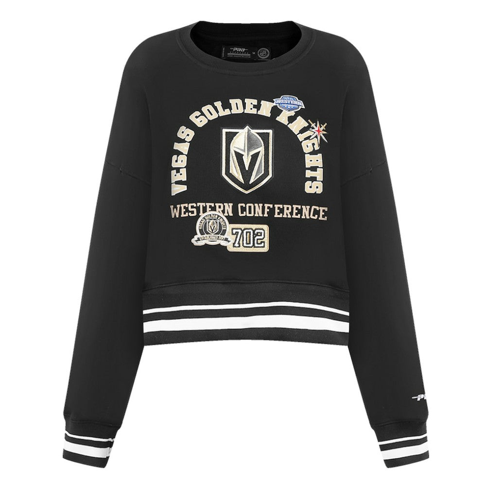 Vegas Golden Knights Pro Standard Women's Area Code Cropped Pullover Sweatshirt -  NHL Sweatshirts