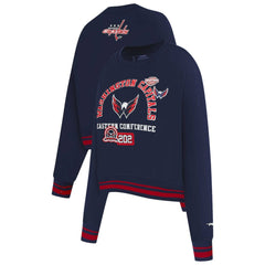 Washington Capitals Pro Standard Women's Area Code Cropped Pullover Sweatshirt -  NHL Sweatshirts